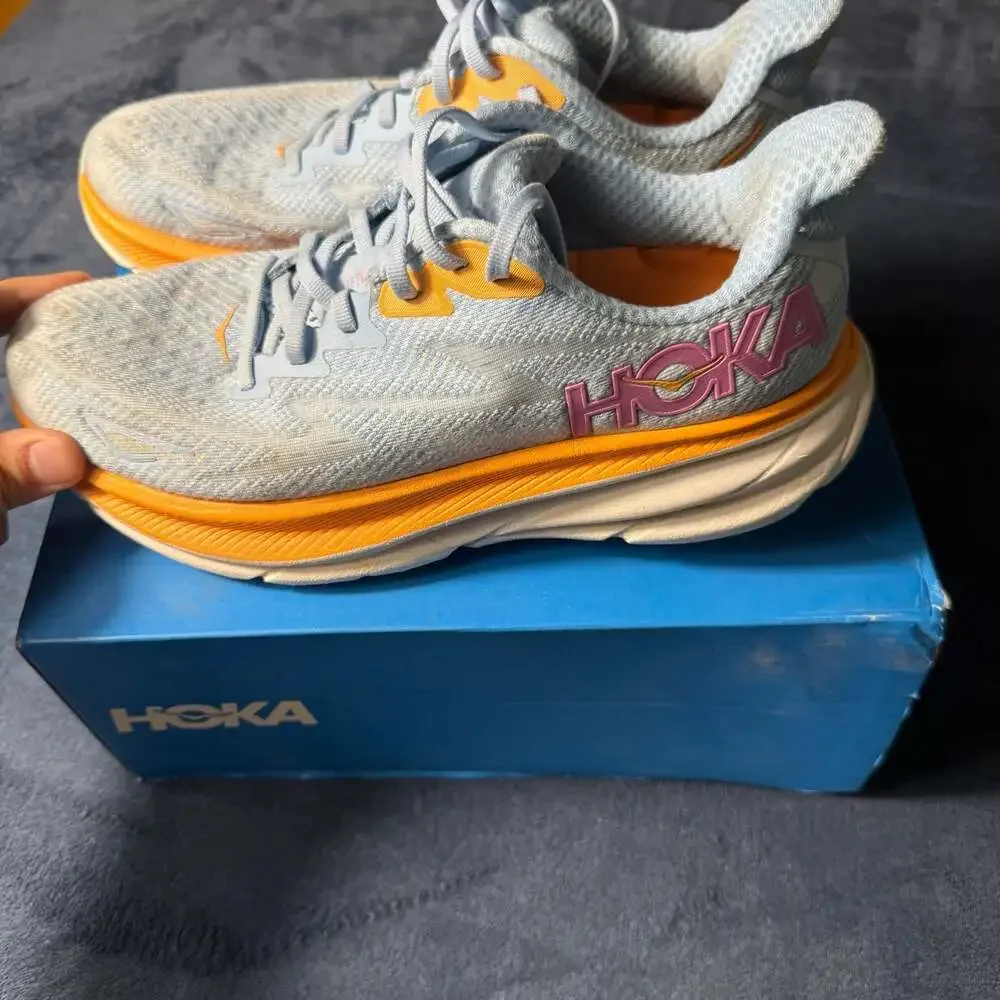 Hoka Women's Clifton 9 Running Shoes Airy Blue/Ice Water
